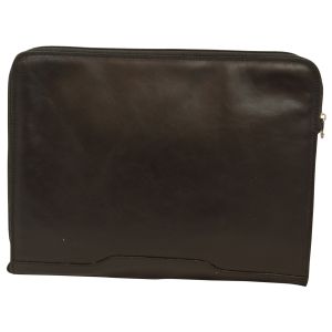 Leather portfolio- Black