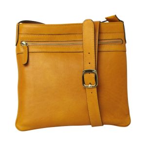 Leather Hip bag - yellow ocher