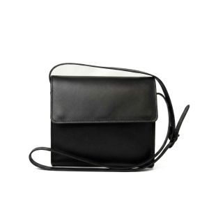 Shoulder bag in full grain calfskin - Black
