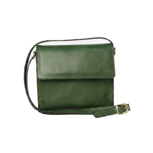 Full grain calfskin shoulder bag - Green