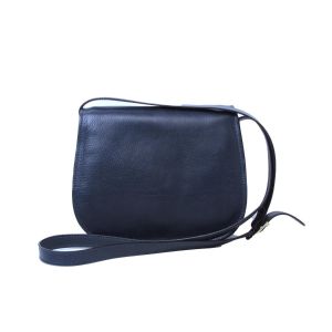Women's shoulder bag in full grain calfskin-Blue