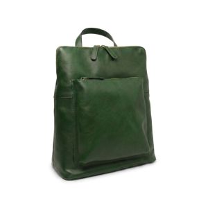 Full grain leather backpack - Green