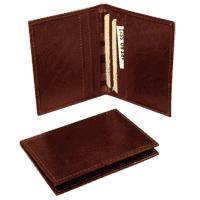 Leather Card Holder - Brown