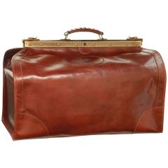 Leather "Old America" Bag (Large) - Brown