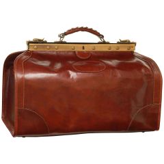 Leather "Old America" Bag (Medium) - Brown