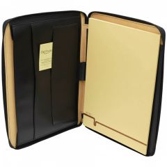 Porta Documenti in Pelle. Nero