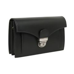 Leather clutch-Black