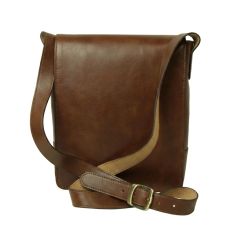 Borsa in pelle per I-Pad. Castagna