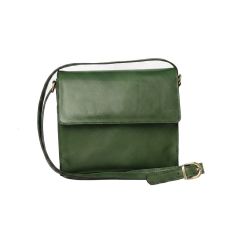 Full grain calfskin shoulder bag - Green