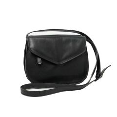 Full grain calfskin shoulder bag - Black