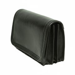 Leather clutch bag- Black