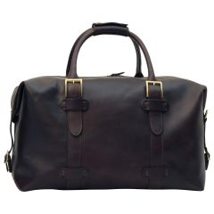 Cowhide leather Travel Bag - Dark Brown