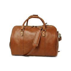 Borsone da viaggio grande in pelle - Teak