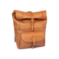 Full grain leather backpack - colonial
