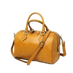 Double handled shoulder bag - Ochre
