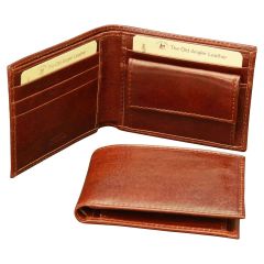 Leather wallet - Brown with RFID