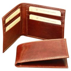 Bifold wallet with RFID blocking technology - Brown