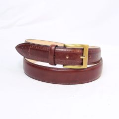 Cintura in pelle alta 35 mm - marrone 5148