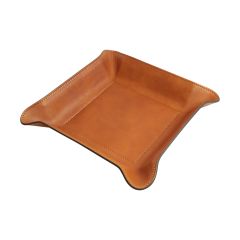 Leather Catchall Tray - Colonial Brown