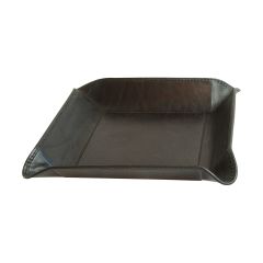 Leather Catchall Tray - Black