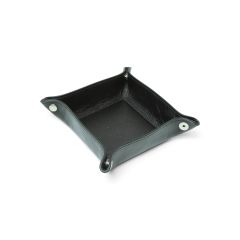 Full grain leather valet tray - black