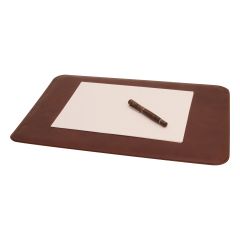 Leather desk pad - Brown