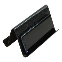 Supporto in pelle per ipad e iphone - nero