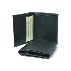 Leather wallet - black