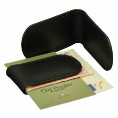 Leather Money Clip - Black