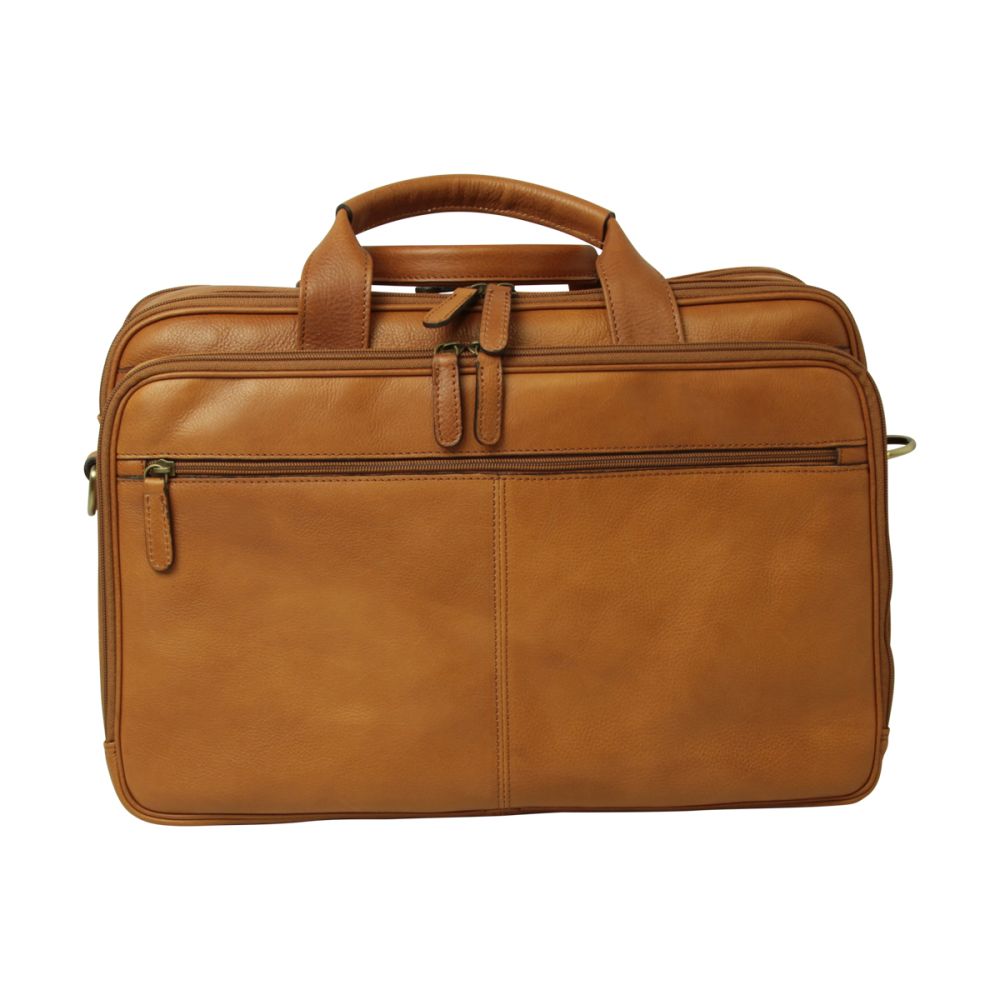 ナチュラルレザー　briefcase Italian Leather Briefcase - Brown Colonial | 209589CO US | Old