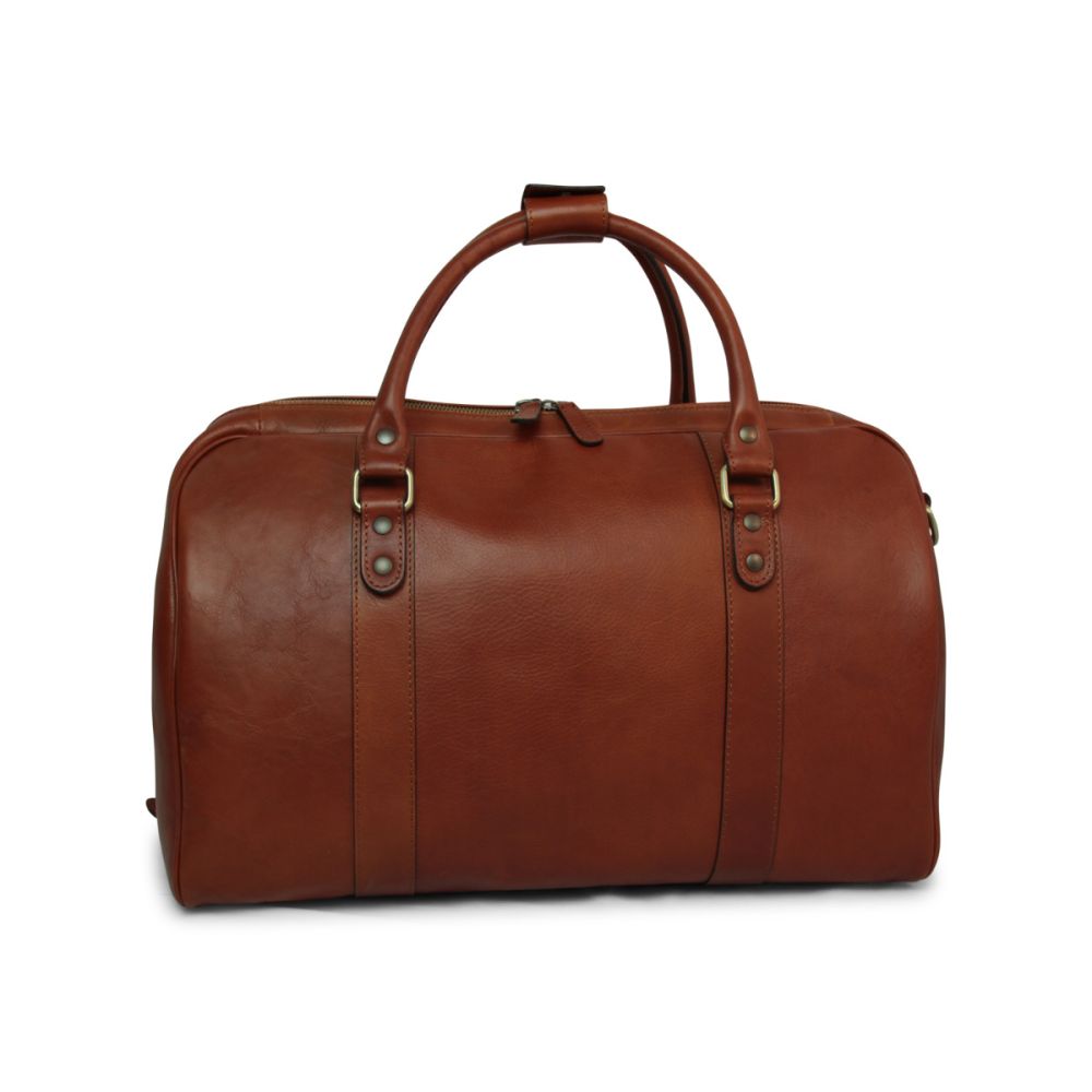 バッグ made in italy brown leather bag Full grain leather travel bag - brown|414891MA|Old Angler Firenze