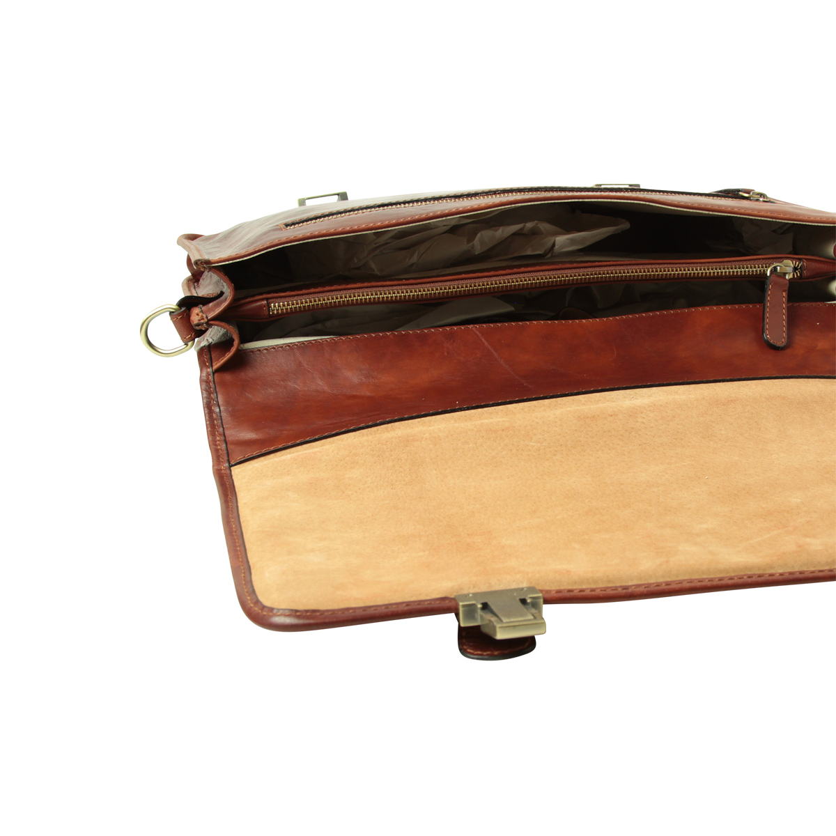 Cartella in pelle di vitello morbido. Marrone | 030991MA | Old Angler Firenze