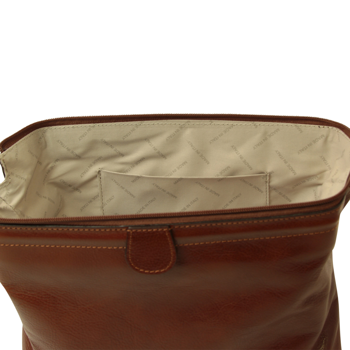 Leather Beauty Case. Brown  | 065405MA US | Old Angler Firenze