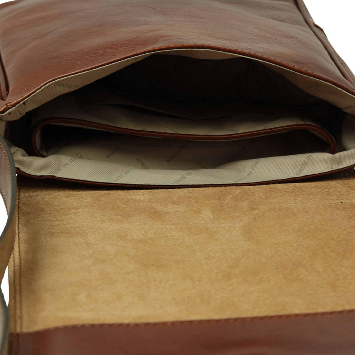 Leather Satchel Bag for I-Pad - Brown | 087305MA US | Old Angler Firenze