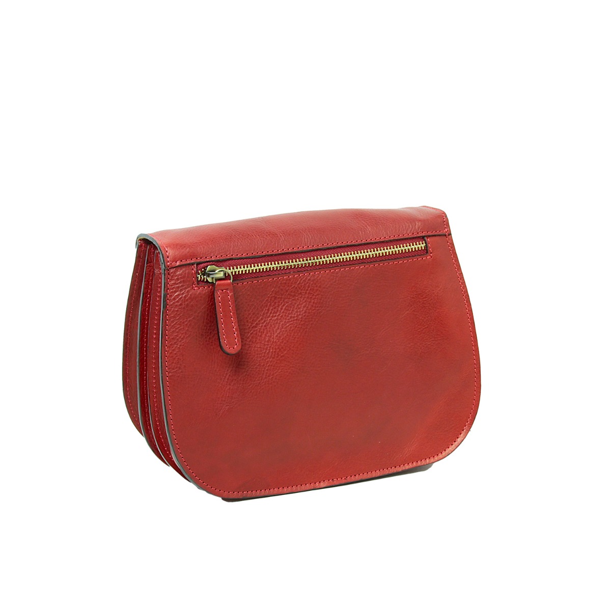 Full grain calfskin shoulder bag-Red|209691RO|Old Angler Firenze