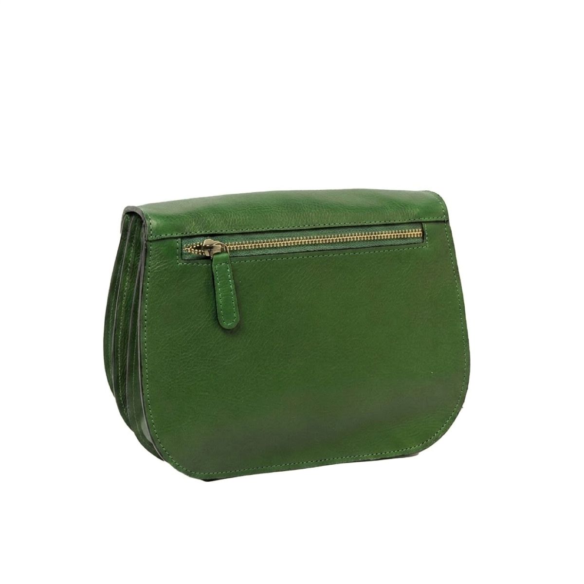 Full grain calfskin shoulder bag DES  Green|209691VE|Old Angler Firenze