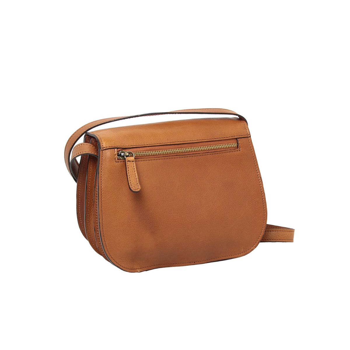 Women's shoulder bag in full grain calfskin-Gold|209891CO|Old Angler Firenze