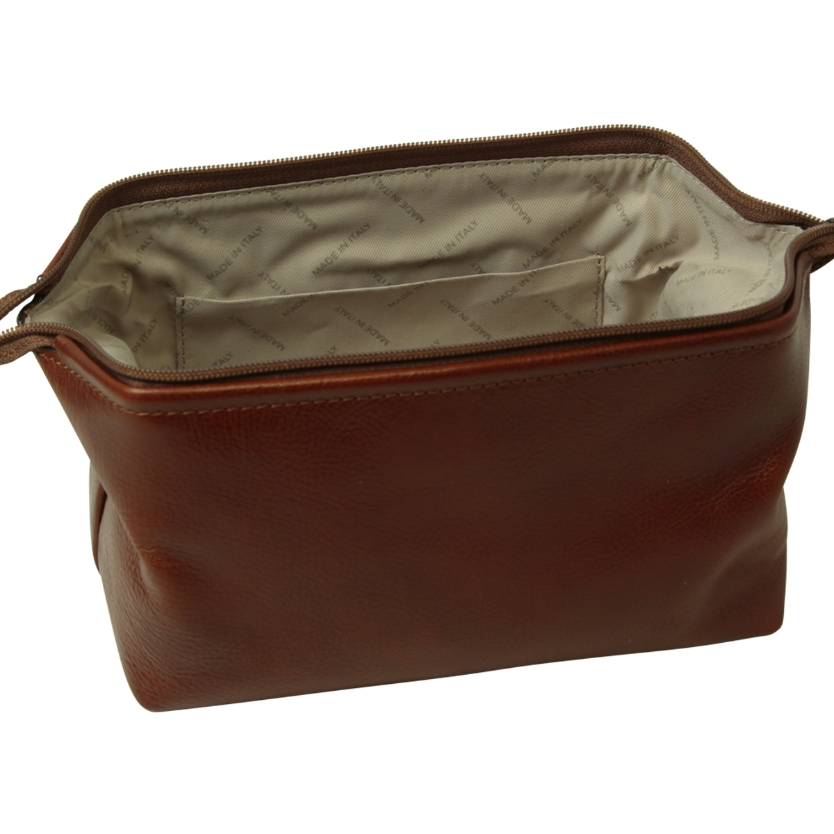 Cowhide beauty case - Brown | 401205MA US | Old Angler Firenze