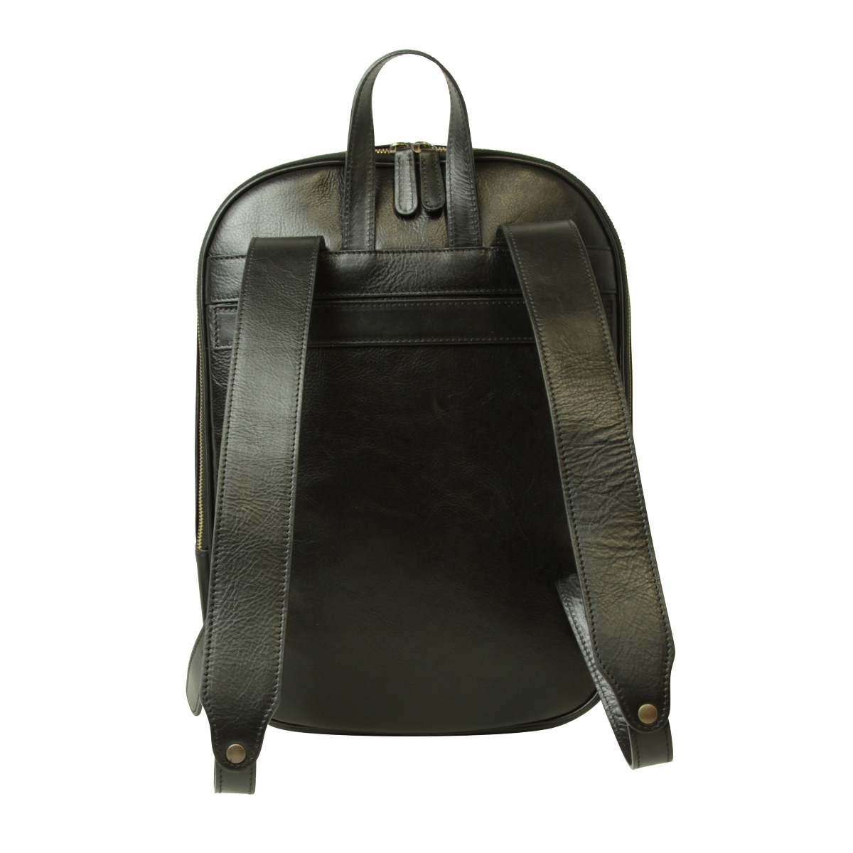 Soft Calfskin Leather Laptop Backpack - Black | 031491NE US | Old Angler Firenze