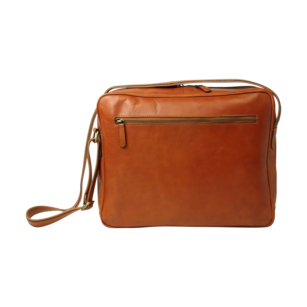 Vachetta Leather Messenger - Brown Colonial | 409189CO US | Old Angler Firenze