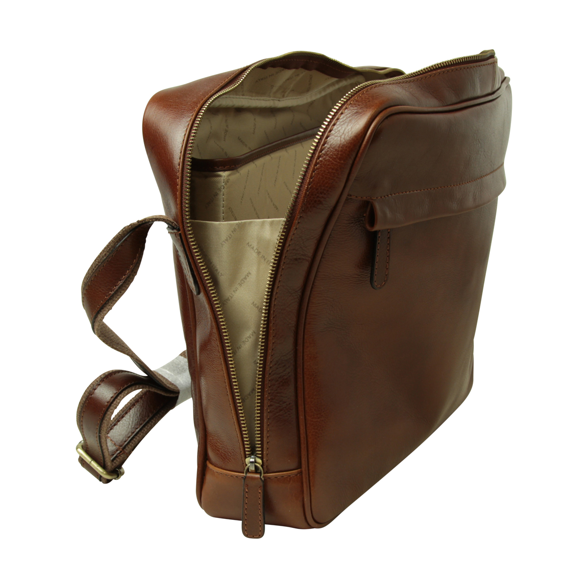 Vachetta Leather Messenger - Brown | 409189MA US | Old Angler Firenze