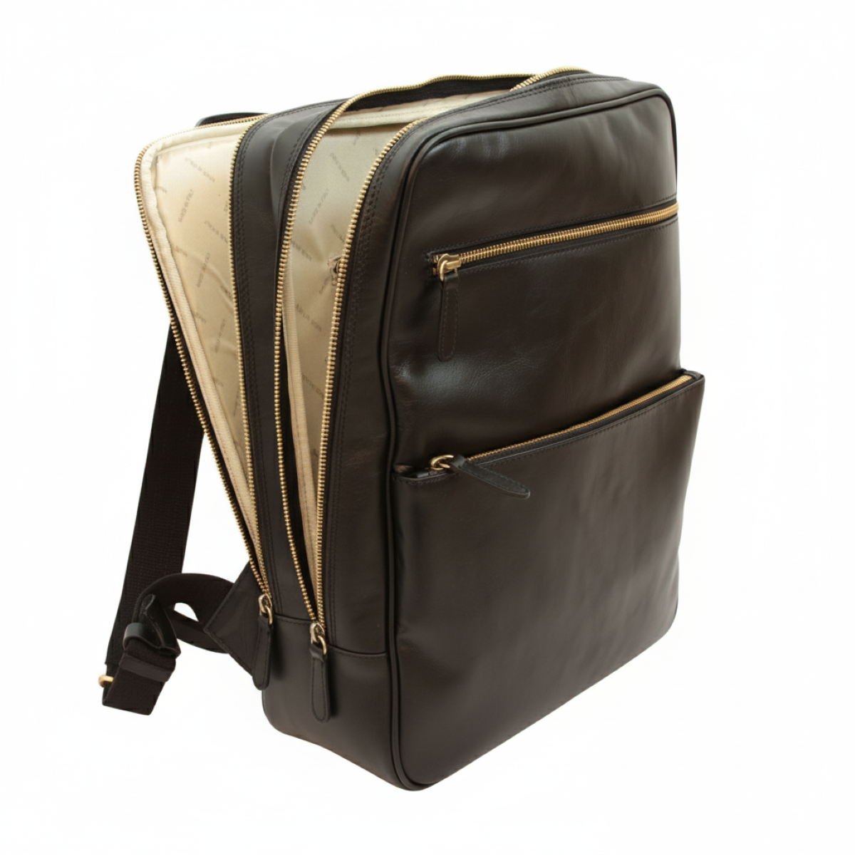 Leather backpack - black | 413589NE US | Old Angler Firenze