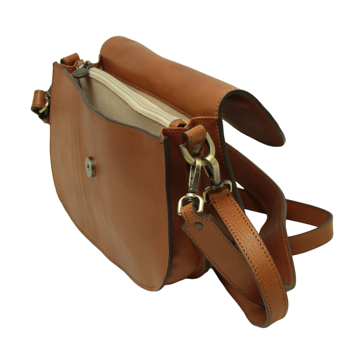 Two-sided shoulder bag in full-grain calfskin –Colonial|417291CO|Old Angler Firenze