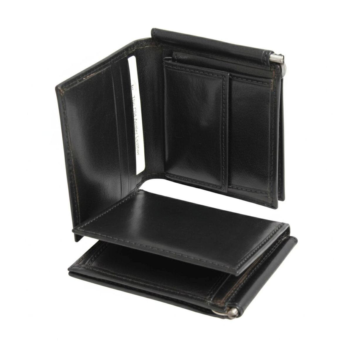 Three part wallet - Black|501905NE|Old Angler Firenze