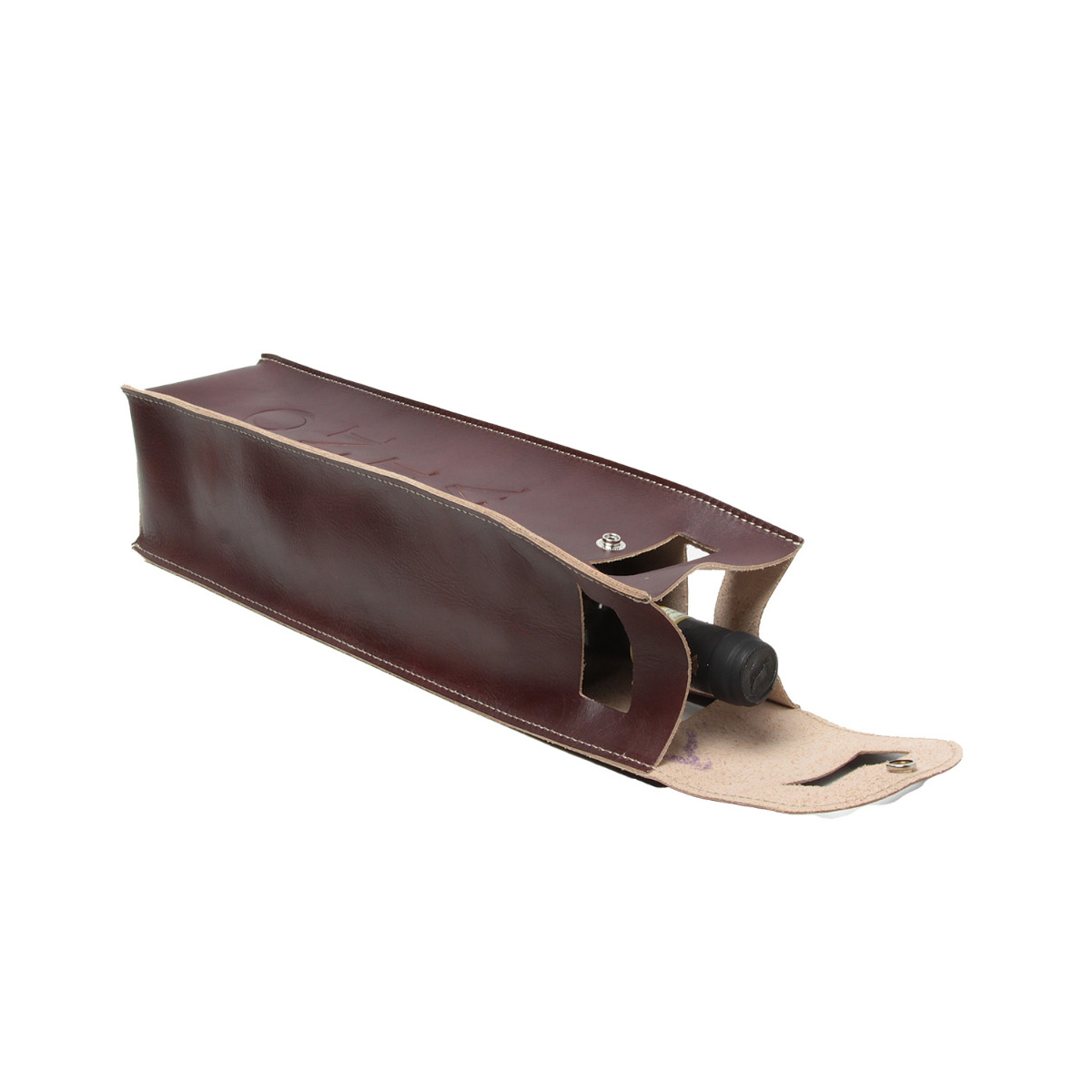 Porta bottiglia vino in pelle|556989MA|Old Angler Firenze
