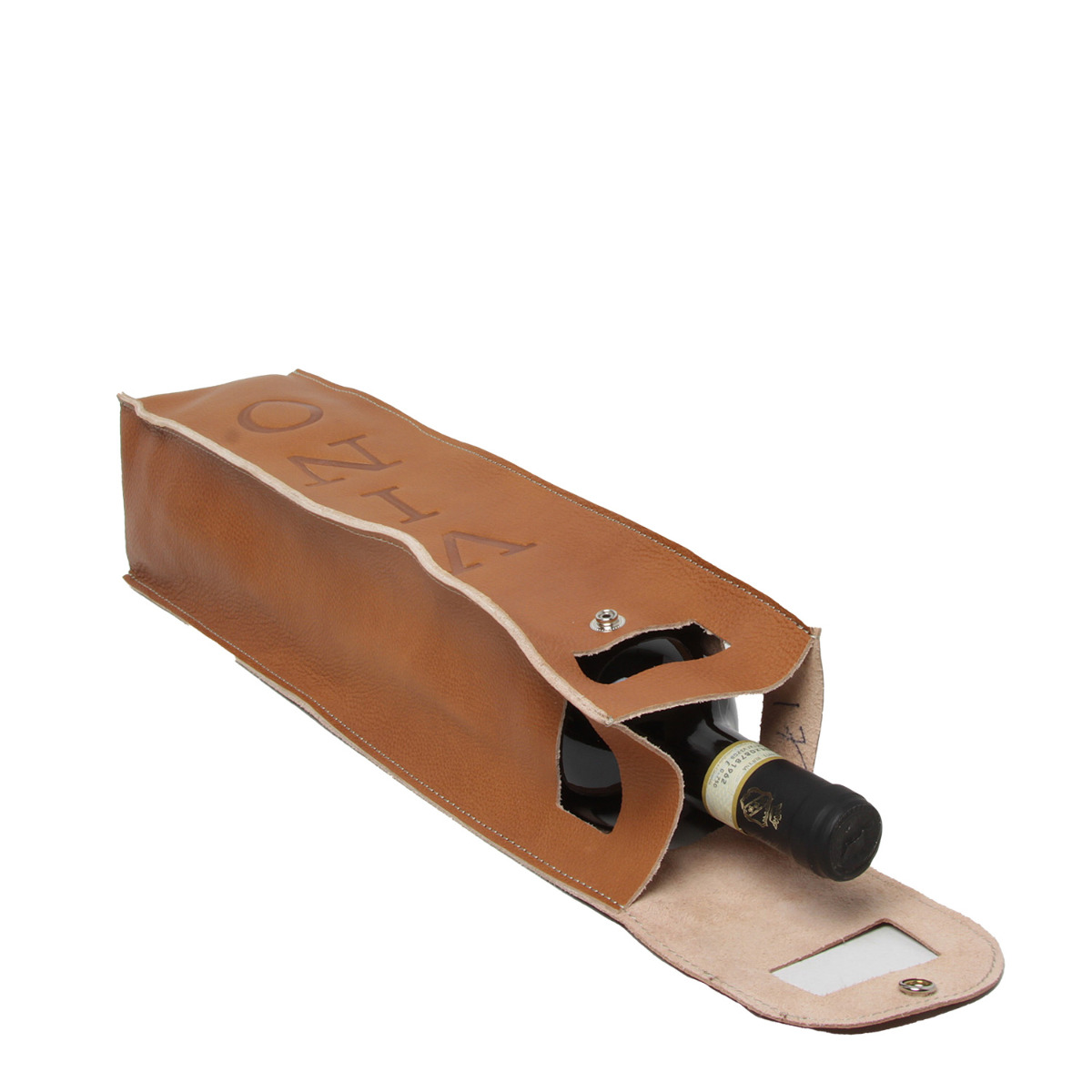 Leather wine holder - colonial|556991CO|Old Angler Firenze
