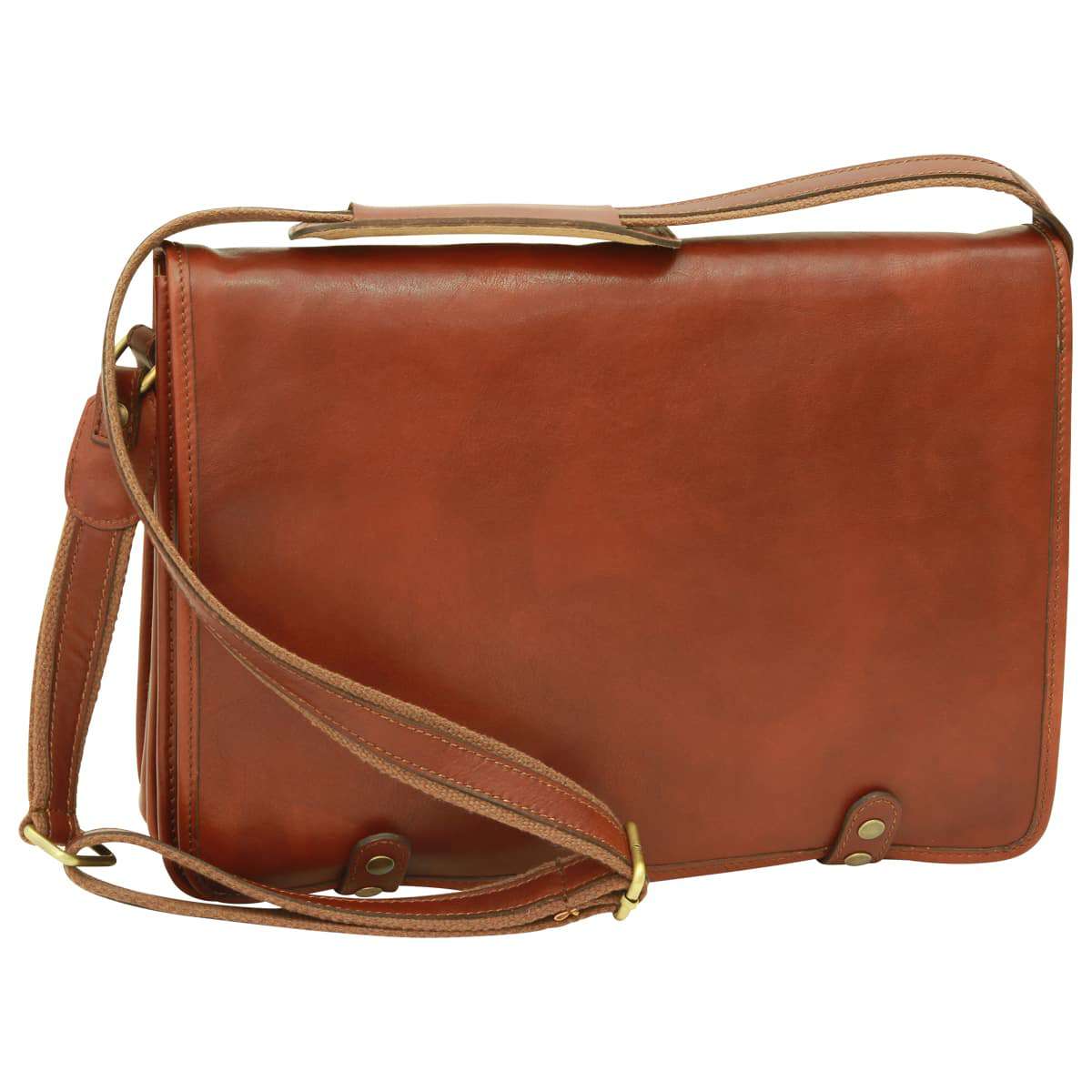 Calfskin Leather Messenger Bag