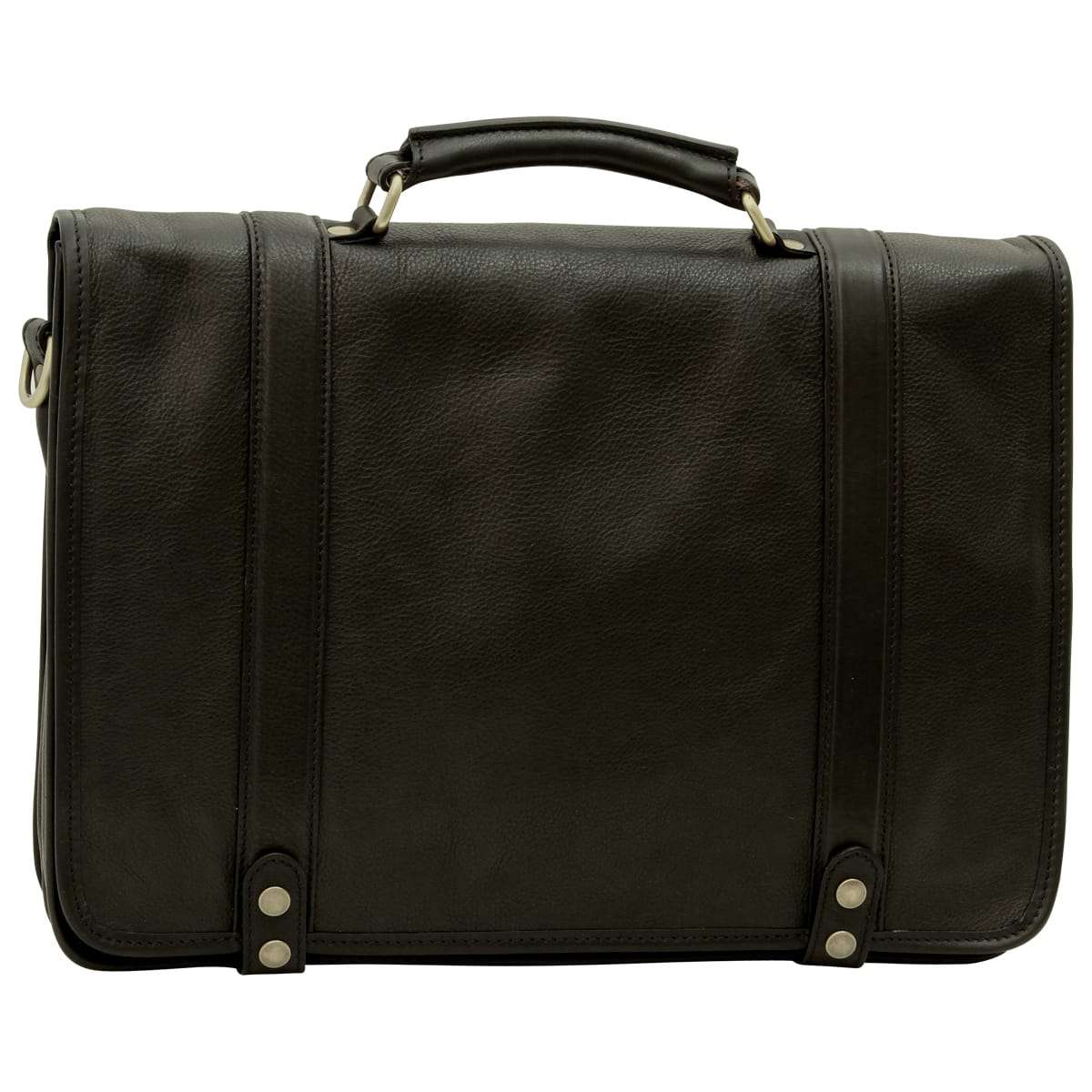 Leather briefcase - Black