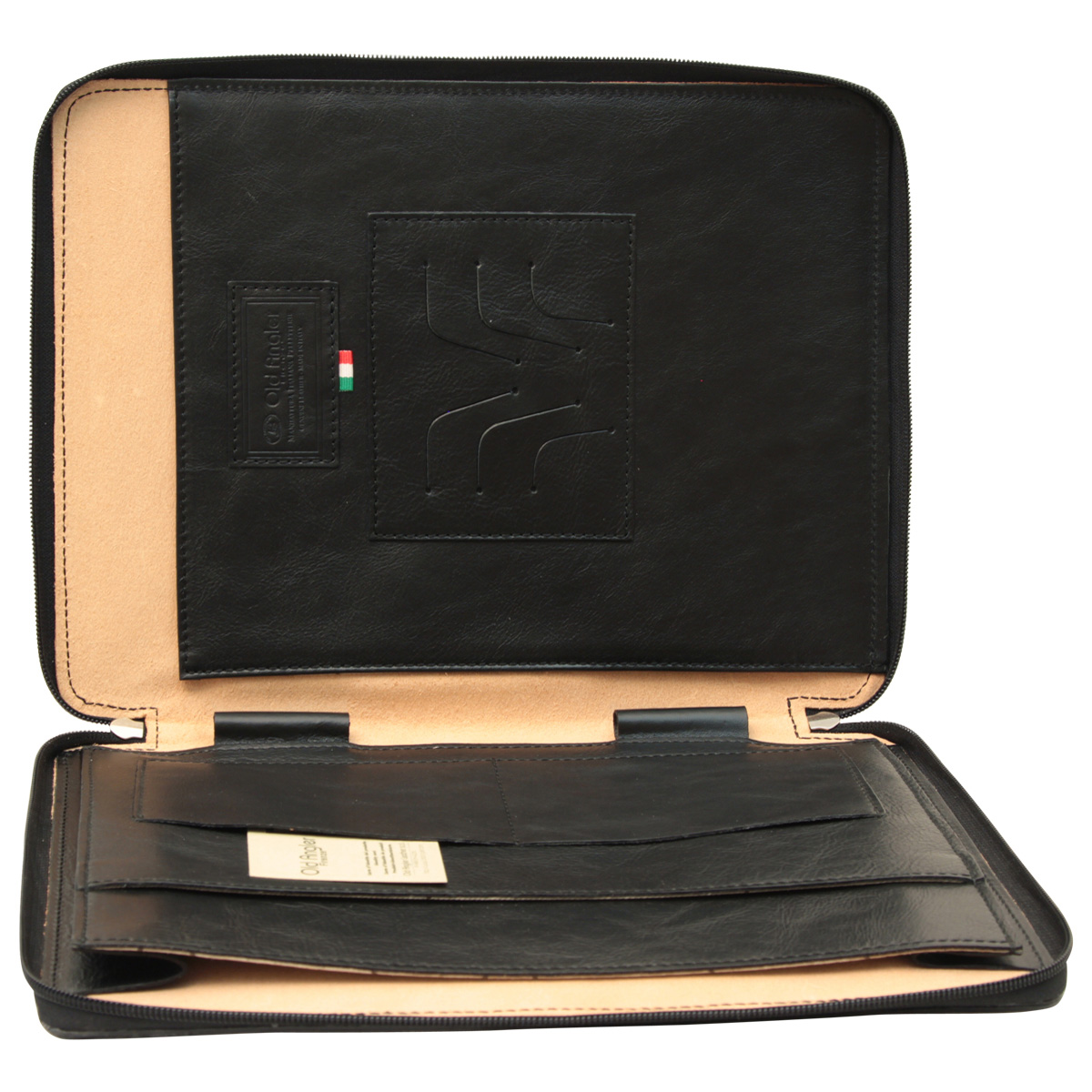 Porta Documenti in Pelle. Nero | 059489NE | Old Angler Firenze