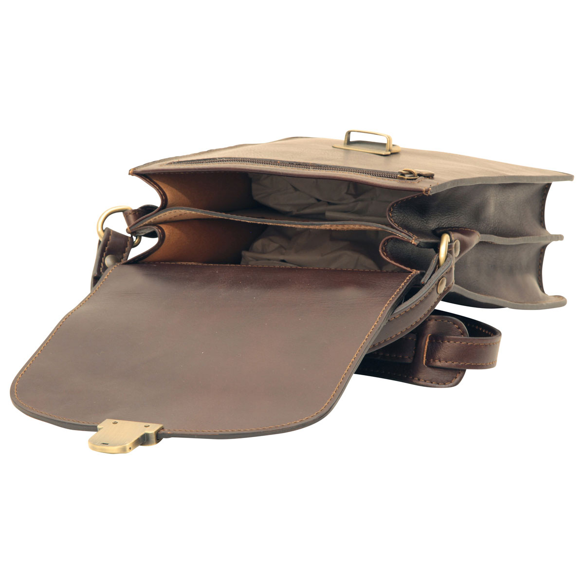Men’s Leather Briefcase Shoulder Bag | Classica II  | 079689TM | Old Angler Firenze